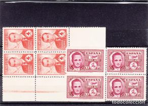 Timbres: CRS113 SELLOS ESPAÑA Nº CAT 991-2 SIN CHARNELA EN VLOQUE DE 4 100